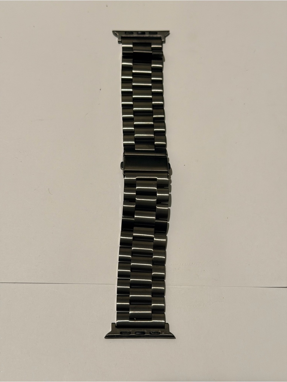 Men's Stainless Steel Link Watch Band - Black